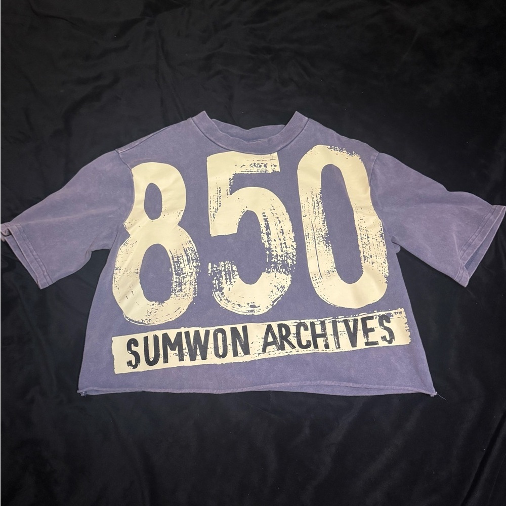 Purple Graphic Tee with Bold Print